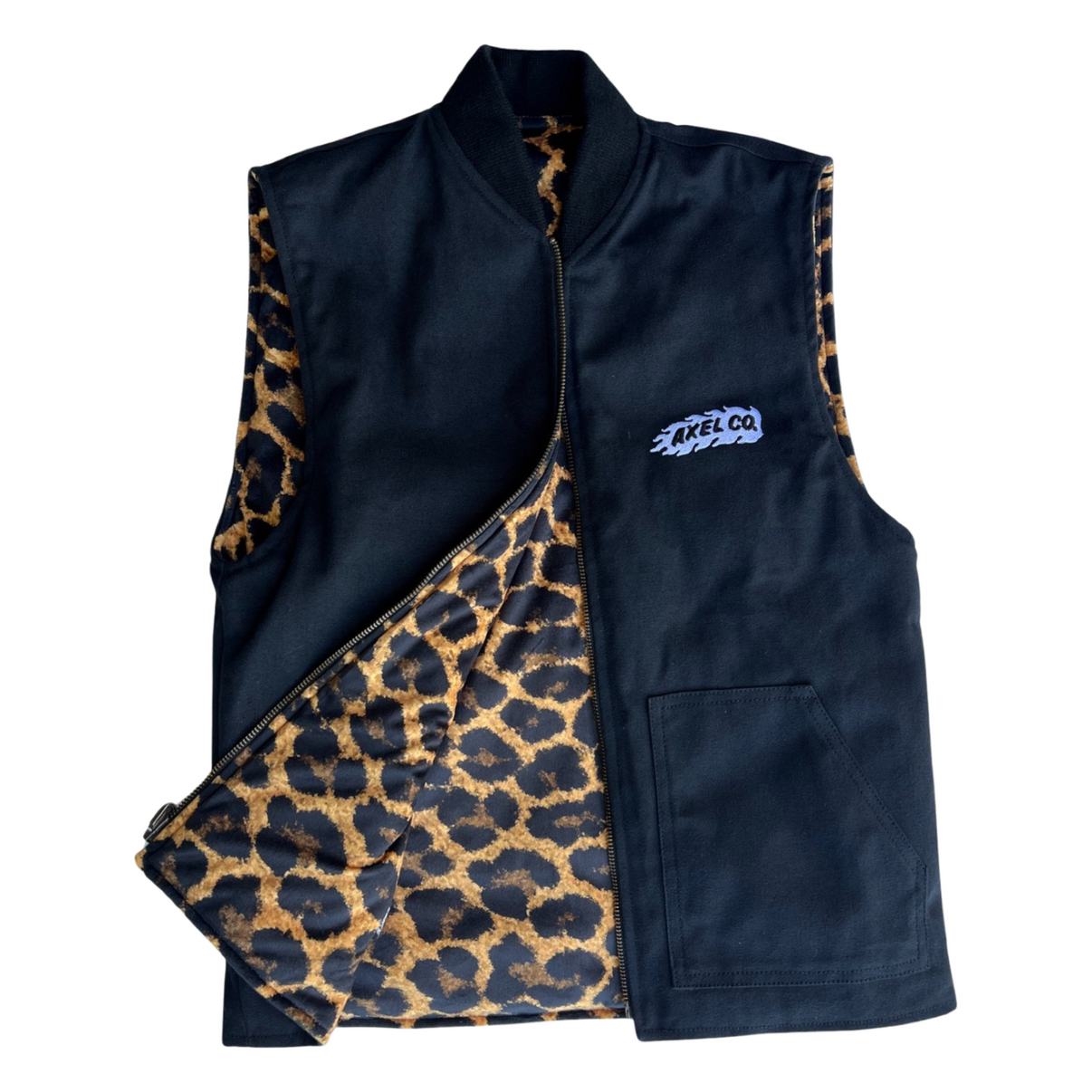 Leopard Motorcycle Vest AXEL CO