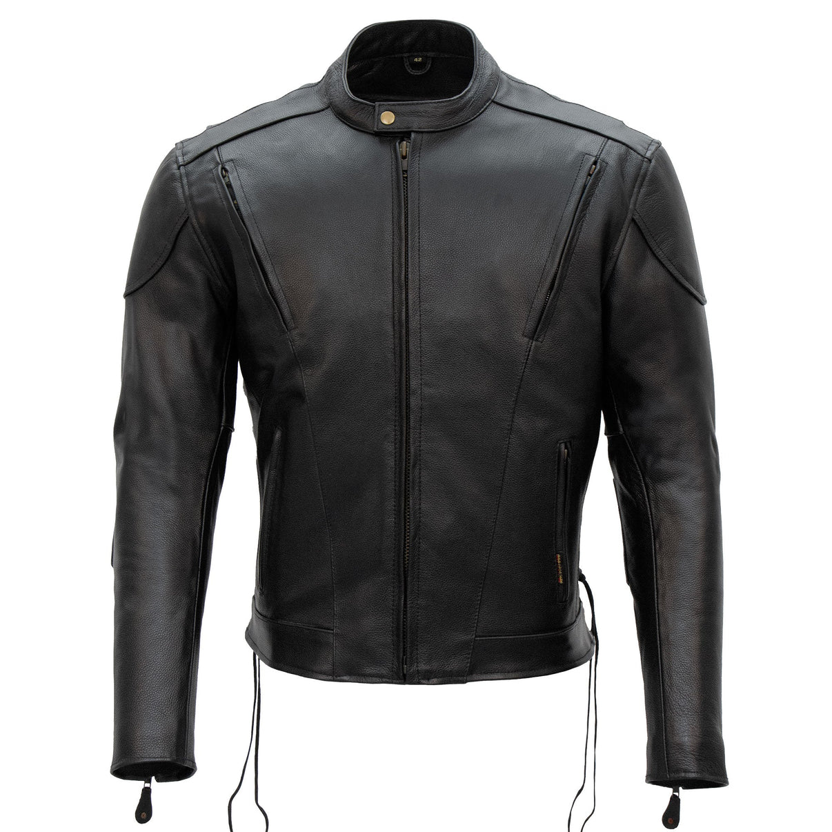 Hot Leathers JKM1010 Men's Motorcycle Vented Leather Biker Jacket - LiveTheGnar