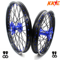 KKE 1.6*21 & 2.15*18 Enduro Spoked Wheels Set For SUZUKI DRZ400SM 2005-2024 KKE Racing