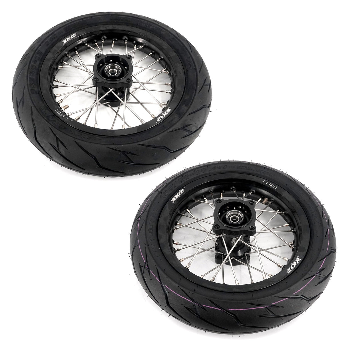KKE Mini  E-Bike Wheel Kit with Tires | Rawrr Mantis X 2024-2025 Black - 1.85*12’‘ & 2.15*12’‘ - LiveTheGnar