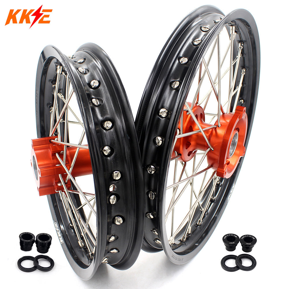 KKE 14"*1.4/12"*1.6 Kid's Small Wheels Rims Set Fit KTM SX 65 2002-2024 KKE Racing