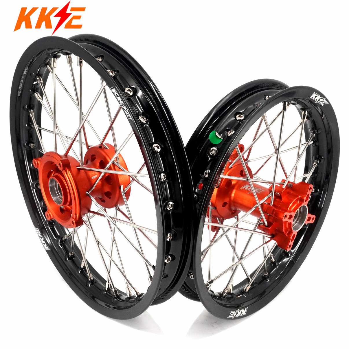 KKE 14"*1.4/12"*1.6 Kid's Small Wheels Rims Set Fit KTM SX 65 2025 Orange&Black - LiveTheGnar