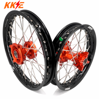 KKE 14"*1.4/12"*1.6 Kid's Small Wheels Rims Set Fit KTM SX 65 2025 Orange&Black - LiveTheGnar