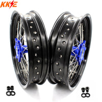 KKE 17 Inch CUSH Drive on Road Supermoto Wheels Rims For SUZUKI DRZ400SM 2005-2024 KKE Racing