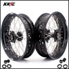 KKE 17 Inch Supermoto Rims for Honda CRF250R 04-13 CRF450R 02-12 Black KKE Racing