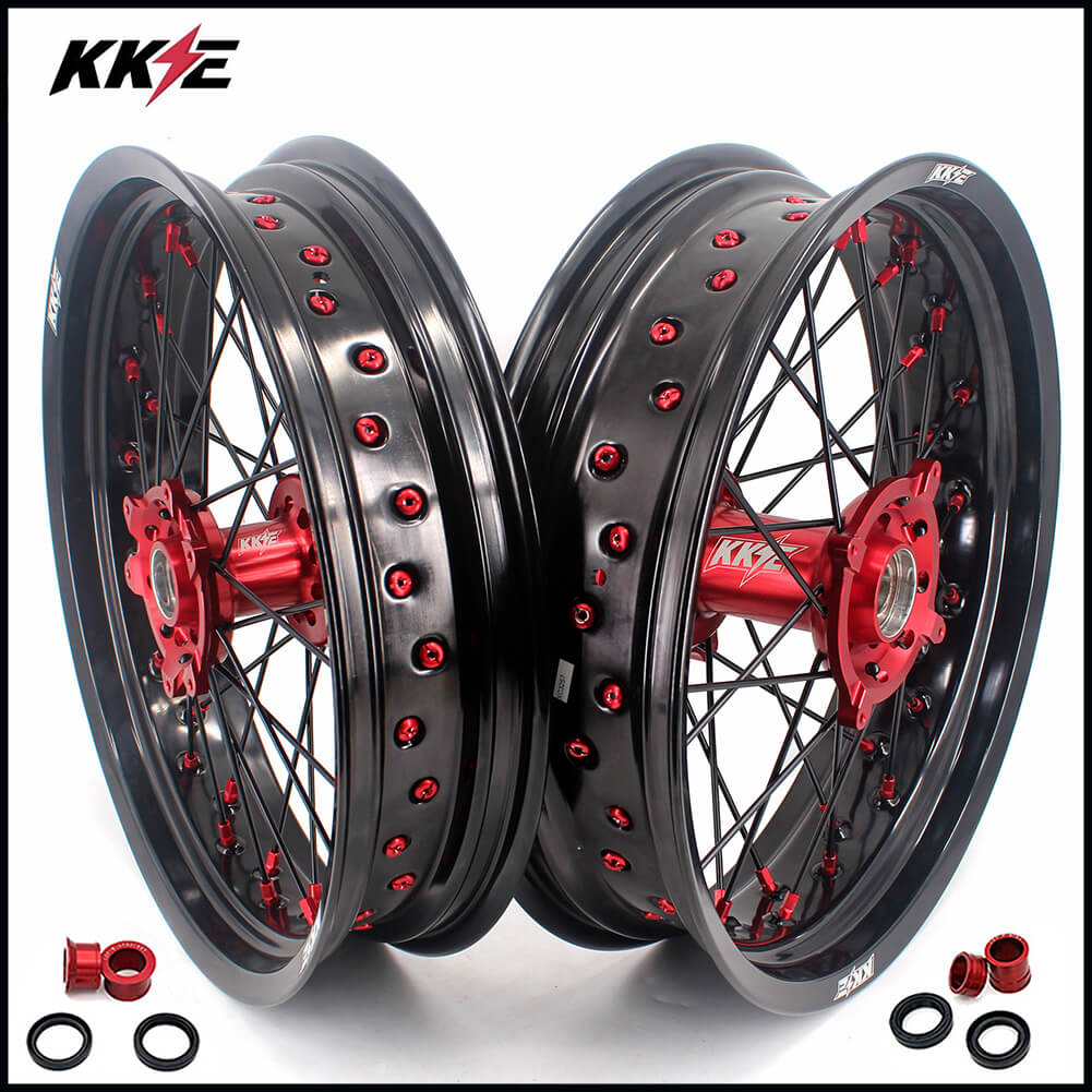 KKE 17 Inch Supermoto Wheels Fit for Honda CRF450L 2019-2021 CRF250R CRF450R 2024 KKE Racing