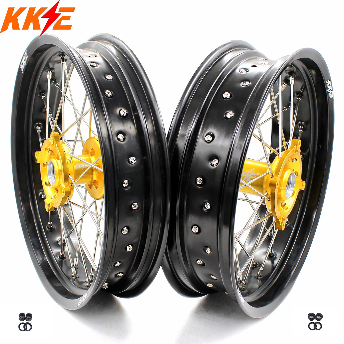 KKE 17 Inch Supermoto Wheels for SUZUKI RMZ250 2007-2024 RMZ450 2005-2024 KKE Racing