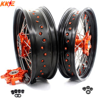 KKE 17Inch CUSH Drive Supermoto Wheels Rims For KTM690 SMC 2007-2011 For KTM690 Enduro R 2008-2022 KKE Racing