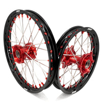 KKE 17"*1.4/14"*1.6 Small Kid's Wheels For KTM SX 85 GAS GAS MC85 2021-2024 Red Nipples KKE Racing