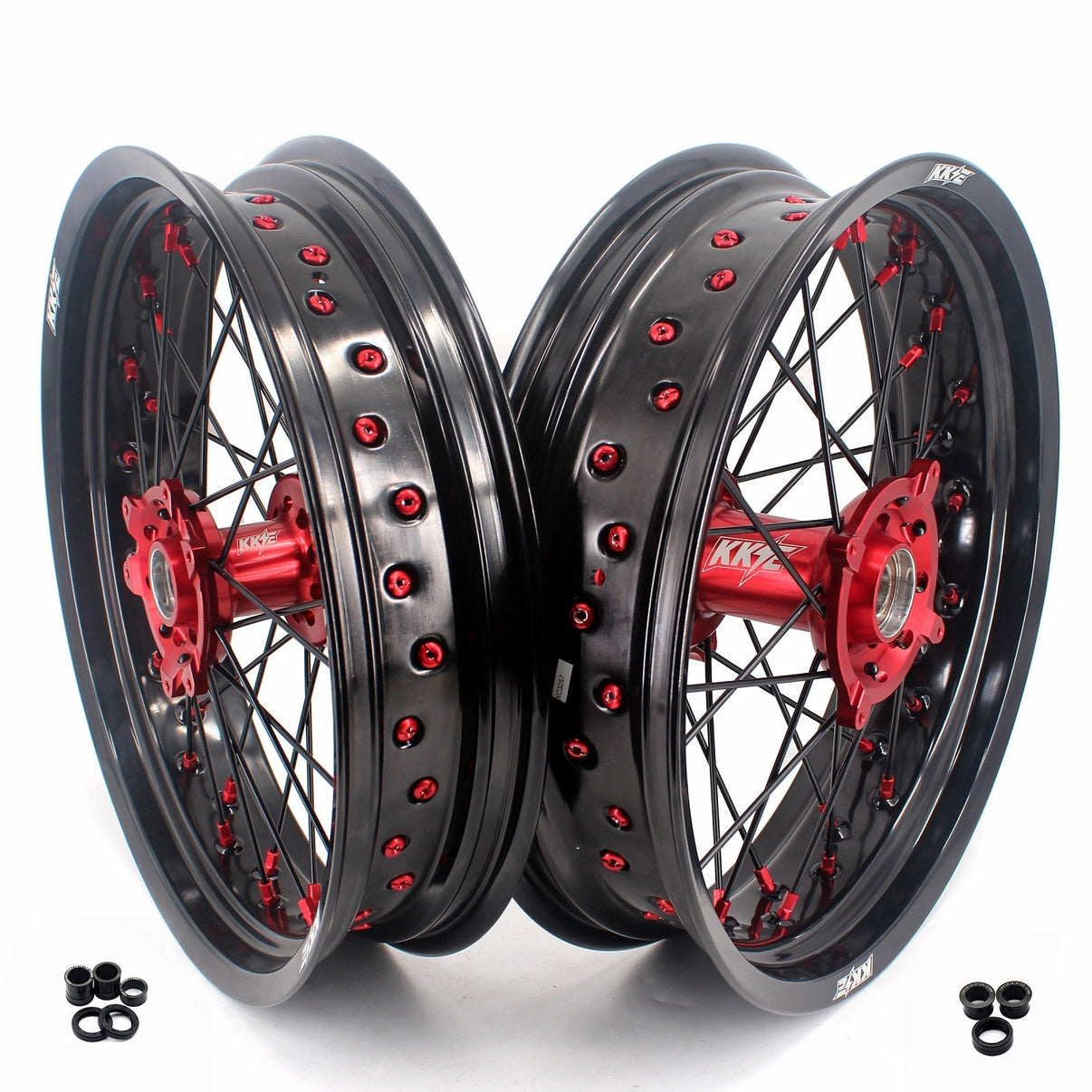 KKE 17inch Supermoto Wheels For Honda CRF250R 2014-2025 CRF450R 2013-2024 CRF450X 2019-2025 KKE Racing