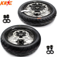 KKE 17inch Supermoto Wheels For SUZUKI DRZ400 DRZ400E DRZ400S CST Tires KKE Racing