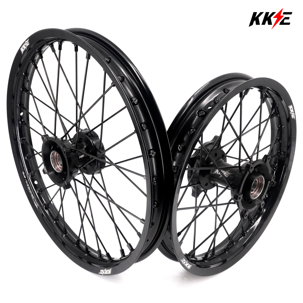KKE 19/16 Factory Size Kids Big Wheels Rims Fit KTM SX 85 2021-2024 All Black - LiveTheGnar