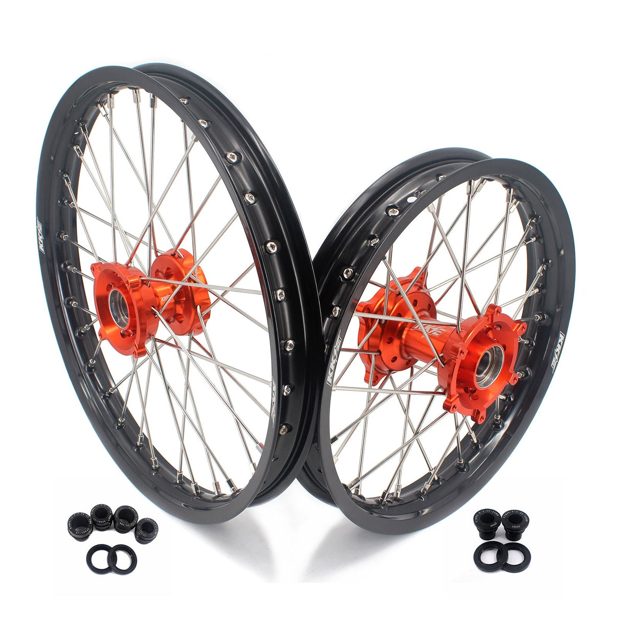KKE 19/16 Factory Size Kids Big Wheels Rims Fit KTM SX 85 2025 Orange KKE Racing