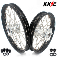 KKE 19"*1.6 & 16"*1.85 Kid's Big Wheels Rims Set Fit KTM SX 85 2021-2024 Silver Hub KKE Racing