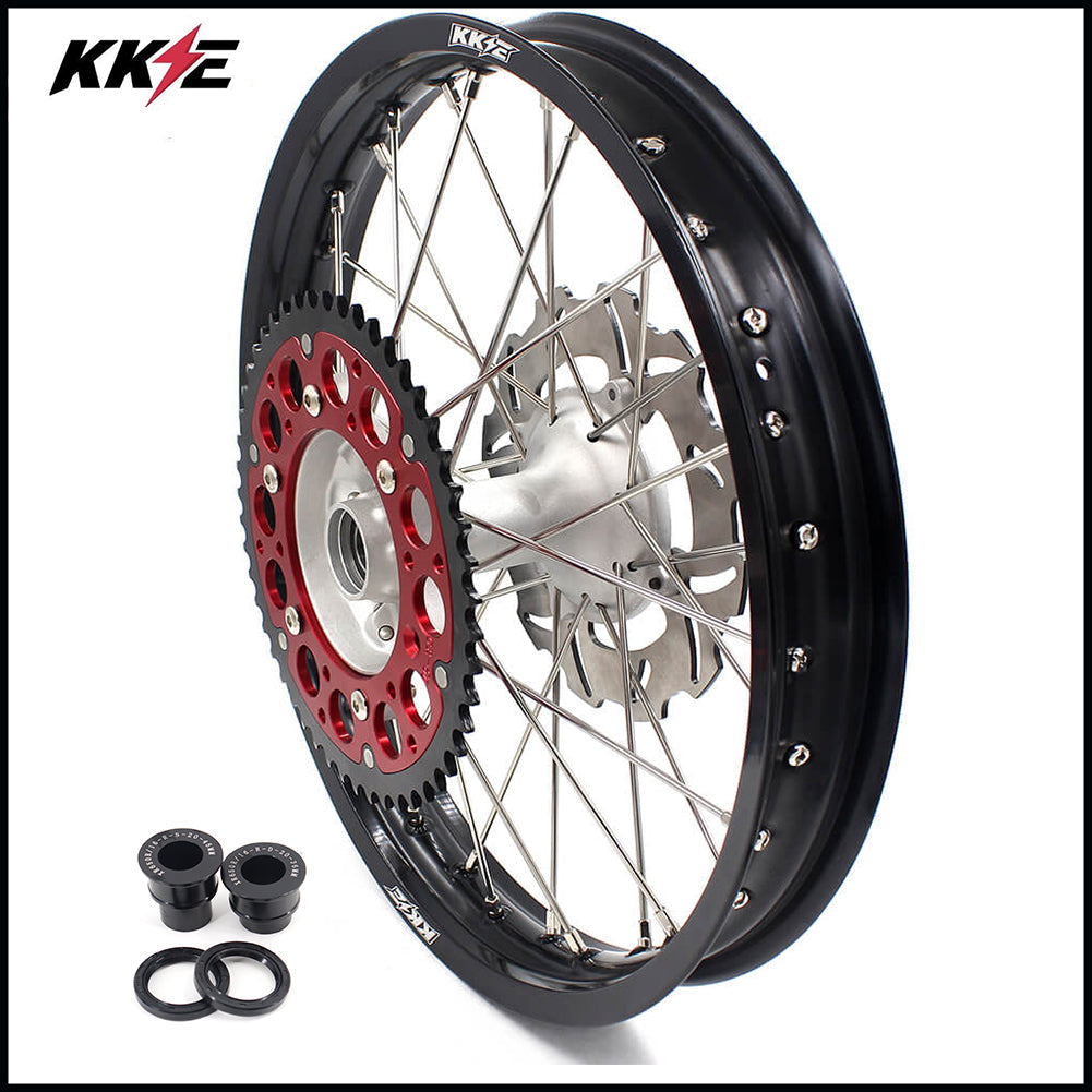 KKE 2.15*19" Rear Cast Spoke Wheels Rims For HONDA CR125R 1998-2001 CR250R 1997-2001 Disc KKE Racing