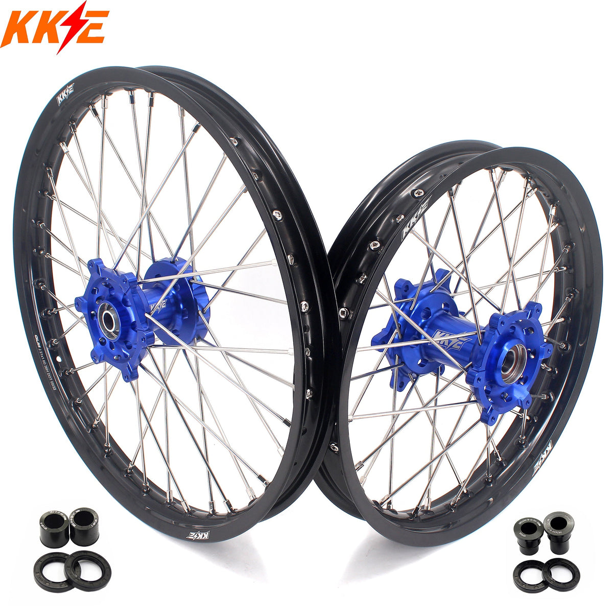 KKE 21/18 Dirtbike Spoke Alloy Wheels For SUZUKI DRZ400 DRZ400E DRZ400S KKE Racing