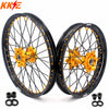KKE 21/18 Enduro Off Road Wheels For SUZUKI DRZ400SM 2005-2024 Gold Nipples KKE Racing