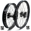 KKE 21 & 18 Enduro Wheels Rims for Husqvarna TE TC FE FC SMR TXC  2000-2013 Red Hubs KKE Racing
