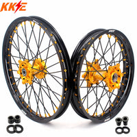 KKE 21 & 18 Off Road Rims For SUZUKI DRZ400 DRZ400E DRZ400S Gold KKE Racing