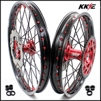 KKE 21&18 21&19 Wheels for Honda CR125R 1995-1997 CR250R 1995-1996 Black Spokes KKE Racing