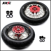 KKE 3.5 & 4.25 Cush Drive Supermoto CST Wheels Rims for Honda XR400R XR600R KKE Racing