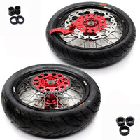 KKE 3.5 & 4.25*17inch Supermoto Wheels CST Tires For HONDA CRF450L 2019-2021 CRF450RL 2021-2025 KKE Racing