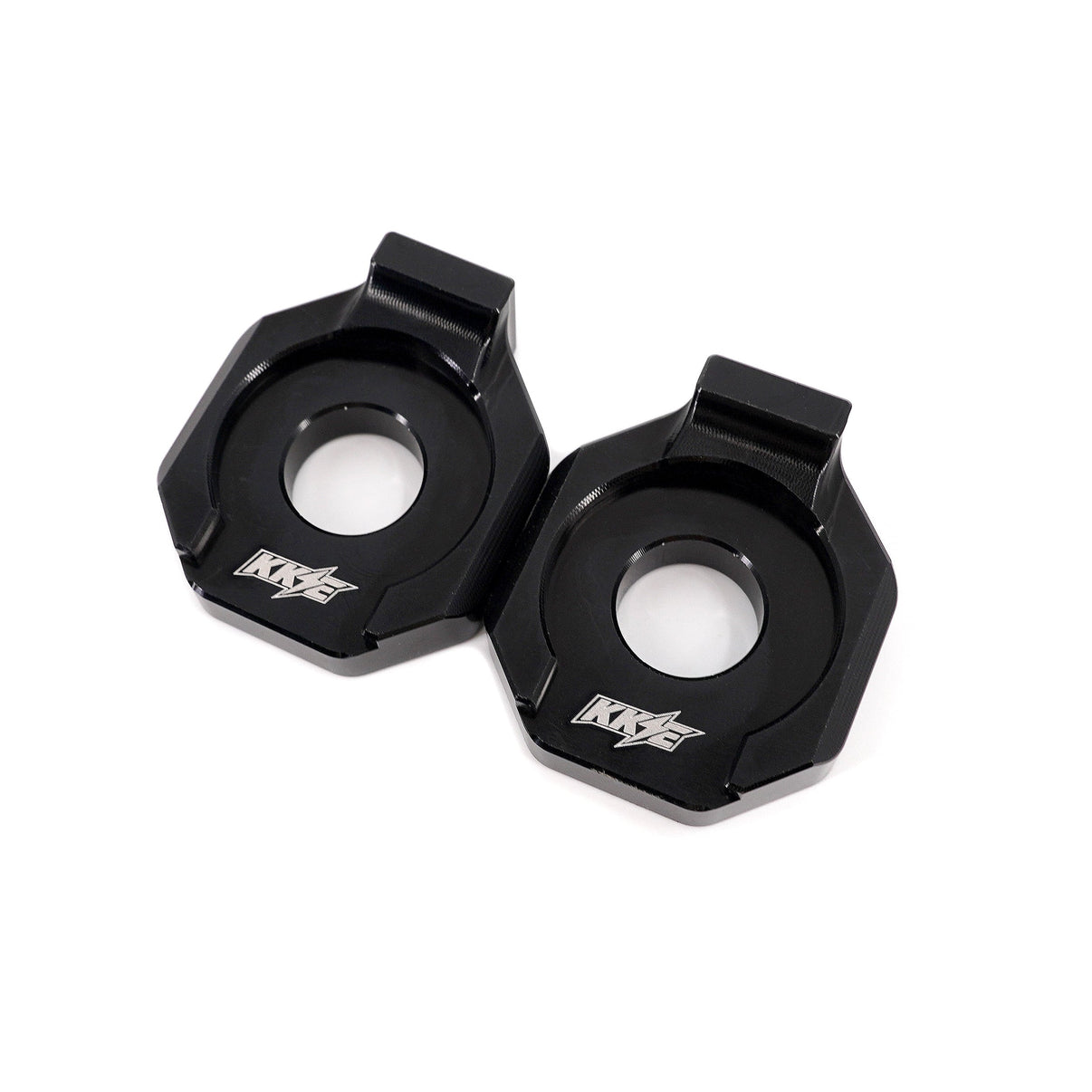 KKE Axle Chain Adjuster Blocks Fit Rawrr Mantis, Mantis X Black and Red (Collective) KKE Racing