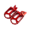 KKE Footpegs Billet Foot Rest For Rawrr Mantis, Mantis X, Red and Black (Collective) KKE Racing