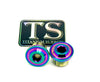 KKE Fork Axle End-Nuts for Surron, Segway, E-moto (Set of 2) Titanium Surron