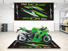 Designed Pit Mat for Kawasaki ZX-10R Motorcycle - MM7250 MPM Motorcycle Mat
