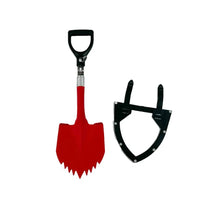 Krazy Beaver Mini Shovel  with guard(Textured Red Head / Black Handle # 45642) Krazy Beaver Tools