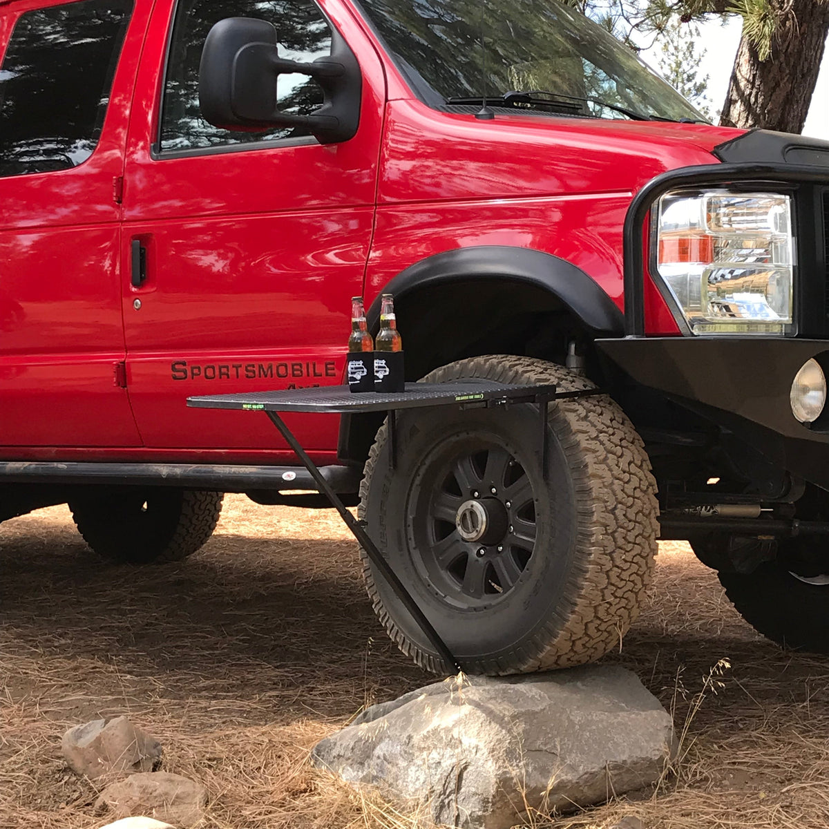 Large Aluminum Camping Table Tail Gater Tire Table