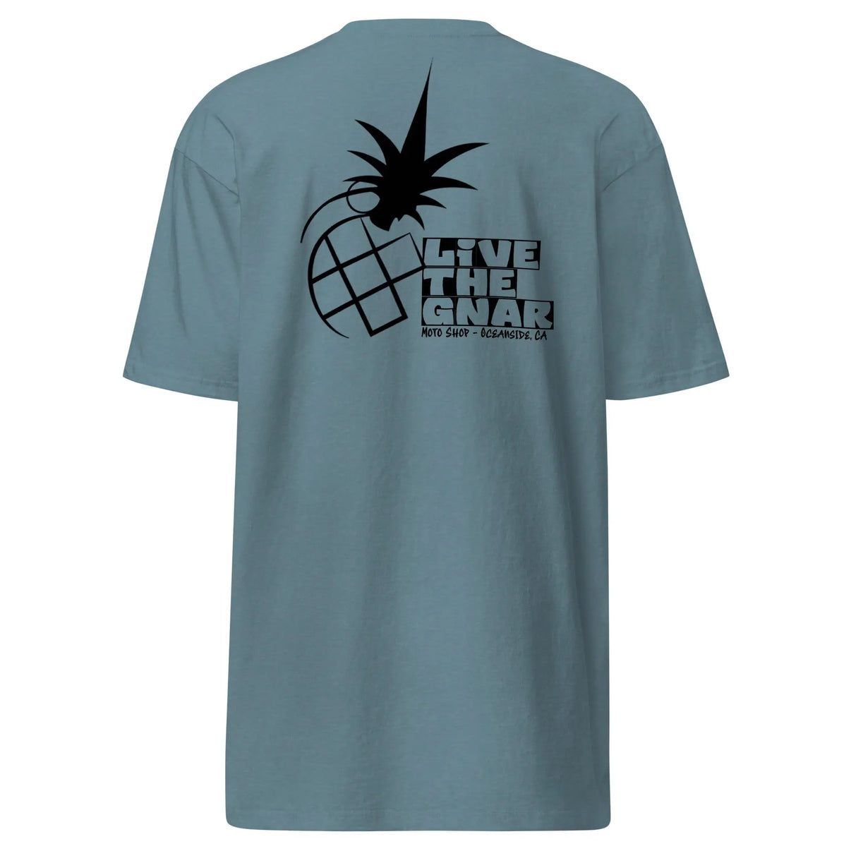 Live the Gnar Moto Shop Tee - Men’s Premium Heavyweight Shirt LiveTheGnar