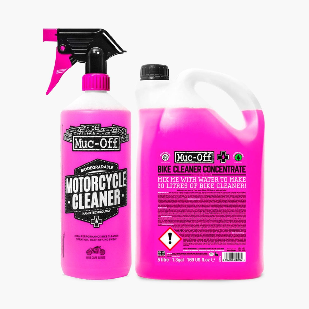 Nano Tech Motorcycle Cleaner 1L + 5L Concentrate Refill Muc-Off USA
