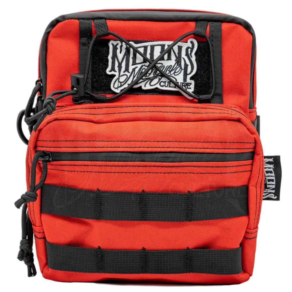 MOONSMC® BALKAN Molle HandleBar Bag - Red MOONSMC® // Moons Motorcycle Culture