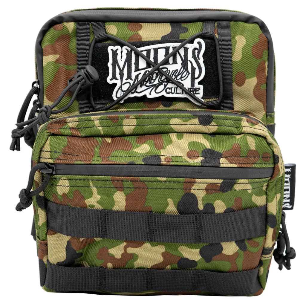 MOONSMC® BALKAN Molle HandleBar Bag - Woodland Camo MOONSMC® // Moons Motorcycle Culture