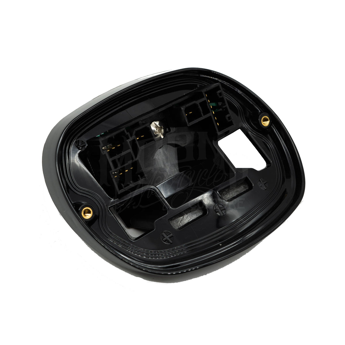 MOONSMC® Black Tail Light Base Plate Bezel with Circuit Board for 1999-2017 Harley MOONSMC® // Moons Motorcycle Culture