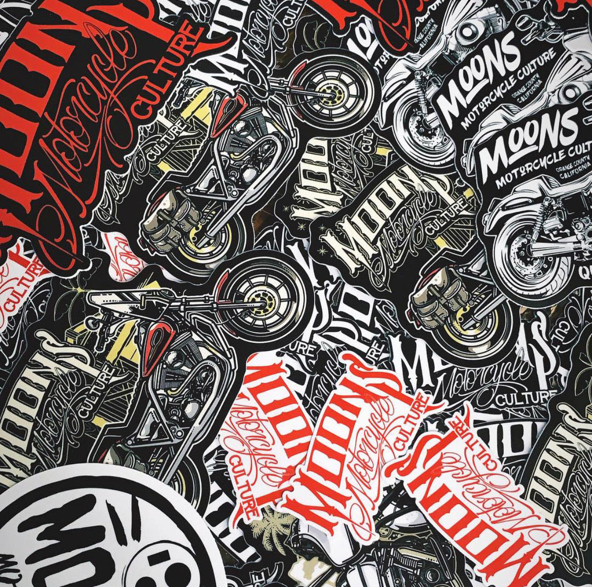 MOONSMC® Die Cut Sticker Pack MOONSMC® // Moons Motorcycle Culture