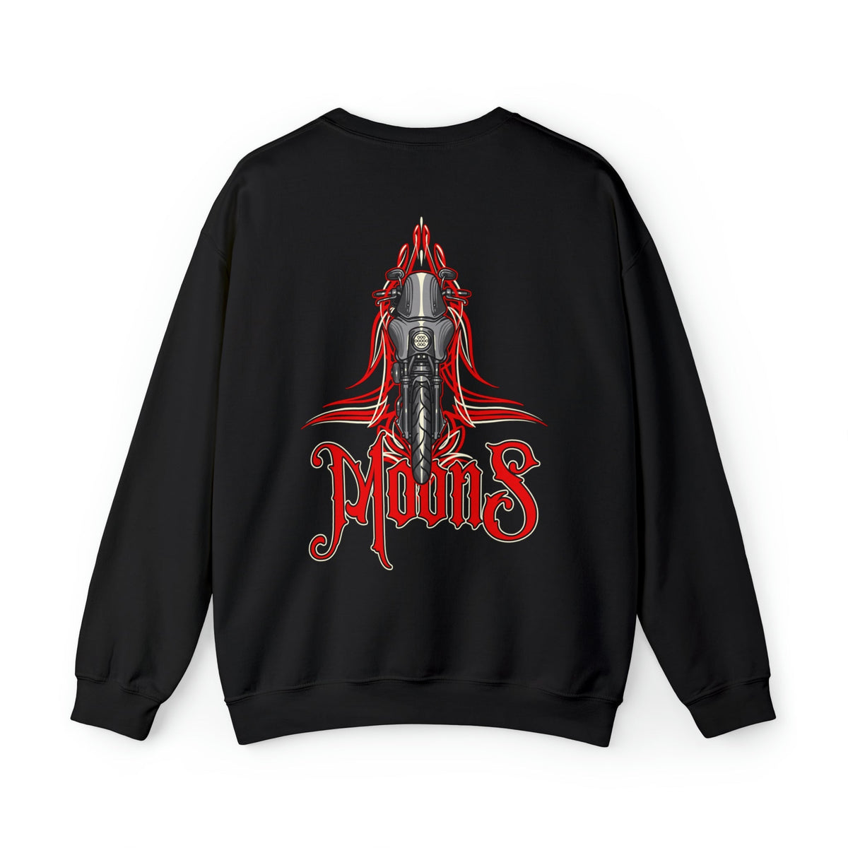 MOONSMC® Dyna FXDXT T-Sport Pinstripe Heavy Blend Crewneck Sweatshirt MOONSMC® // Moons Motorcycle Culture