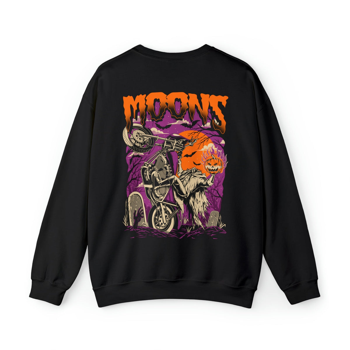 MOONSMC® FXR Headless Horsemen Graveyard Wheelie Sweatshirt Purple MOONSMC® // Moons Motorcycle Culture