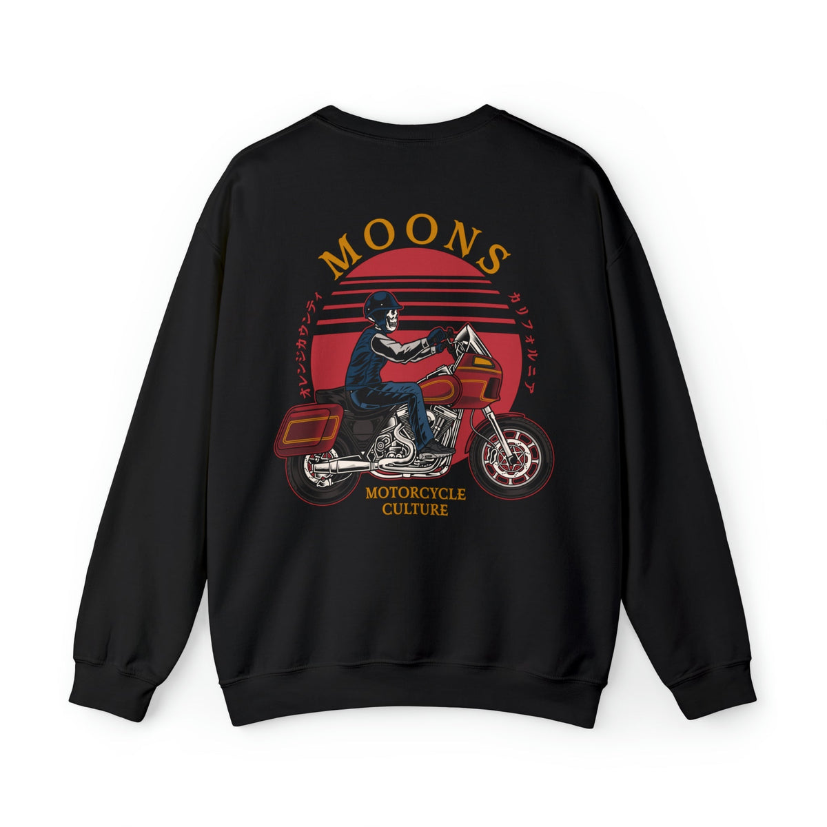 MOONSMC® FXRT Sunset Heavy Blend Crewneck Sweatshirt MOONSMC® // Moons Motorcycle Culture