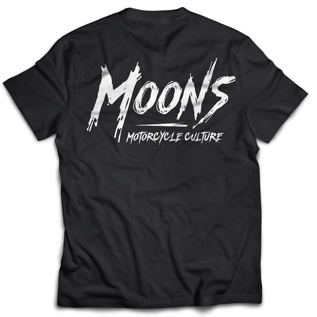 MOONSMC® Graffiti Type Logo Heavy Cotton T-Shirt MOONSMC® // Moons Motorcycle Culture