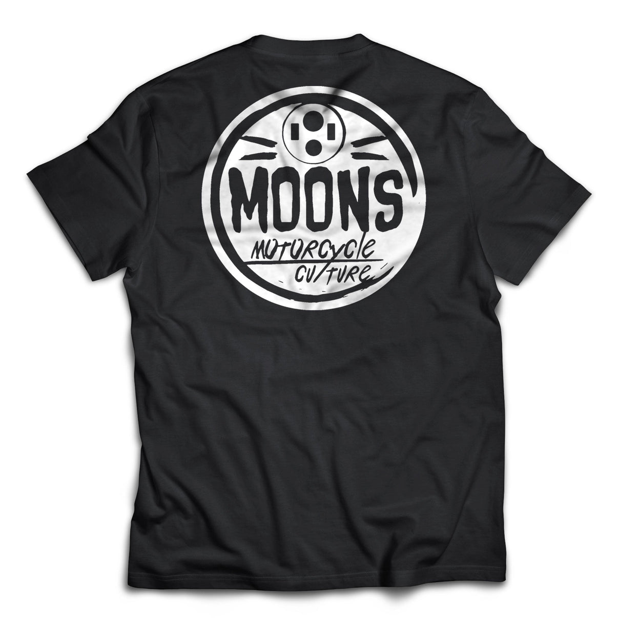 MOONSMC® Headlight Circle Logo Heavy Cotton T-shirt MOONSMC® // Moons Motorcycle Culture
