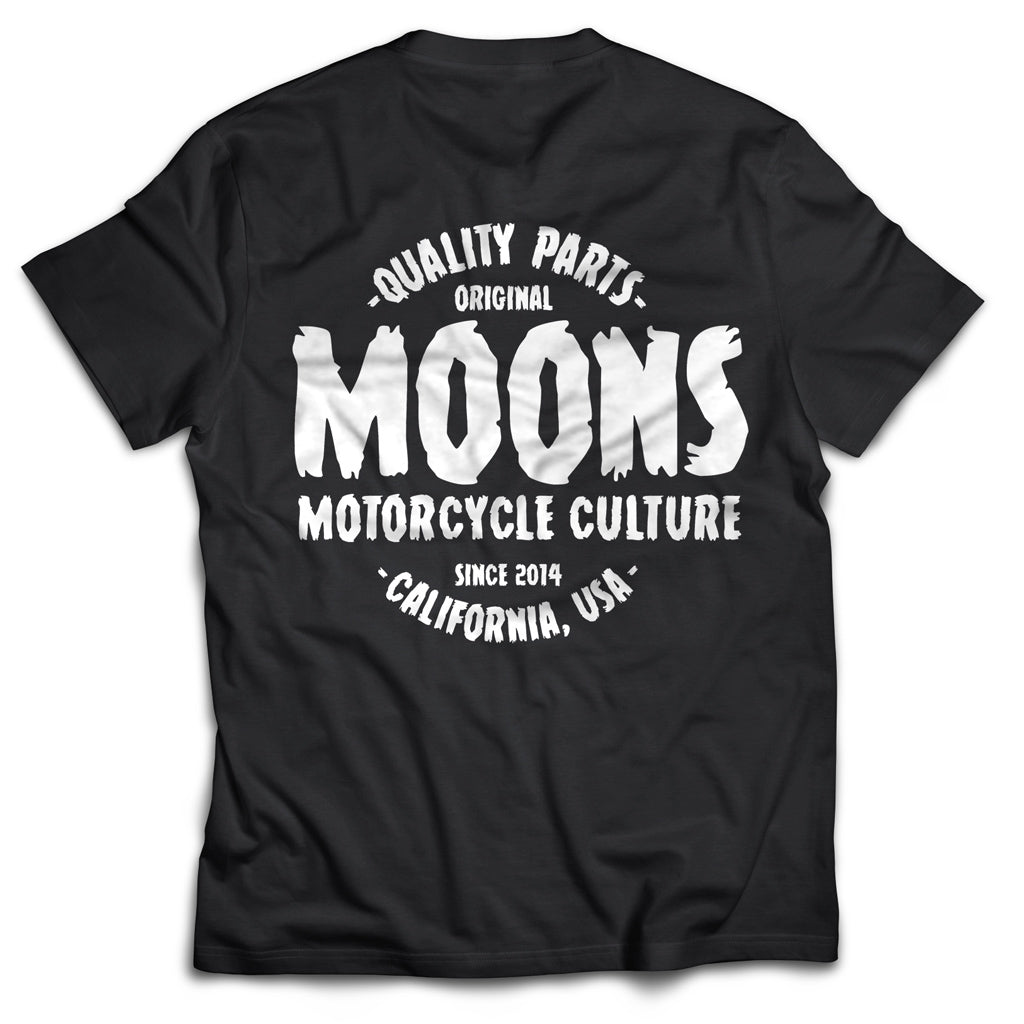 MOONSMC® Quality Parts Circle Heavy Cotton T-Shirt MOONSMC® // Moons Motorcycle Culture