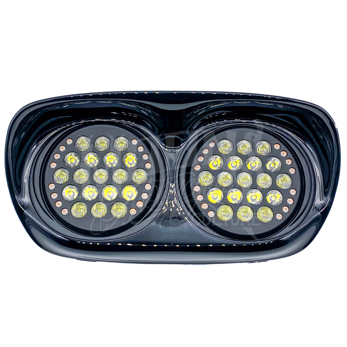 MOONSMC® Road Glide 2002-2013 Dual Fly Eye LED Headlight MOONSMC® // Moons Motorcycle Culture