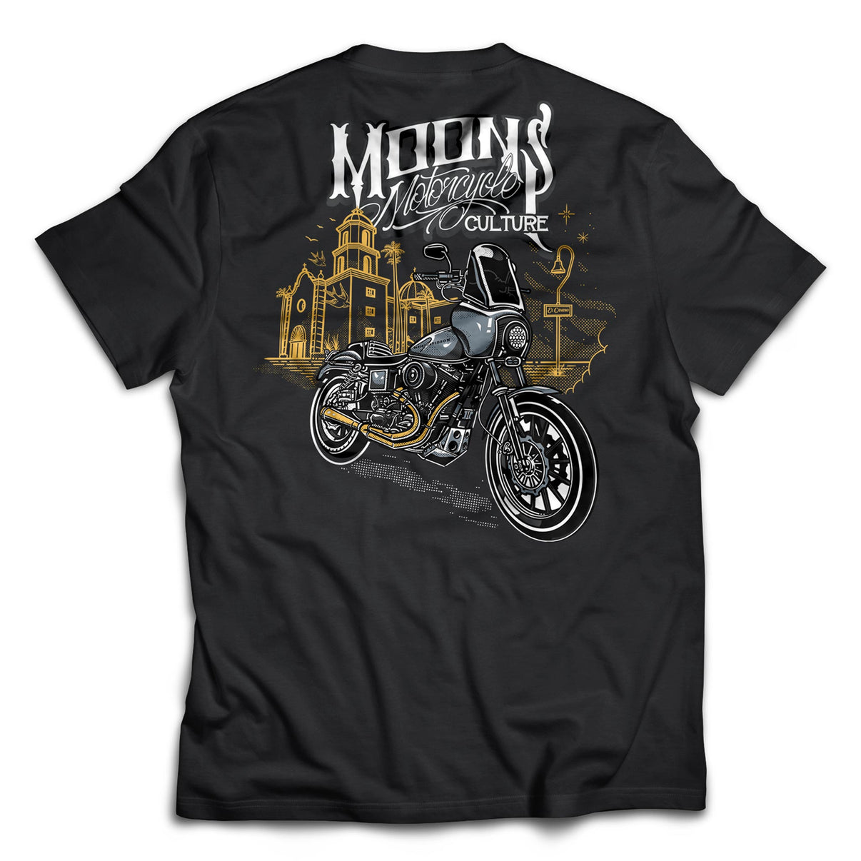 MOONSMC® San Juan Capistrano T-Sport Heavy Cotton T-Shirt MOONSMC® // Moons Motorcycle Culture