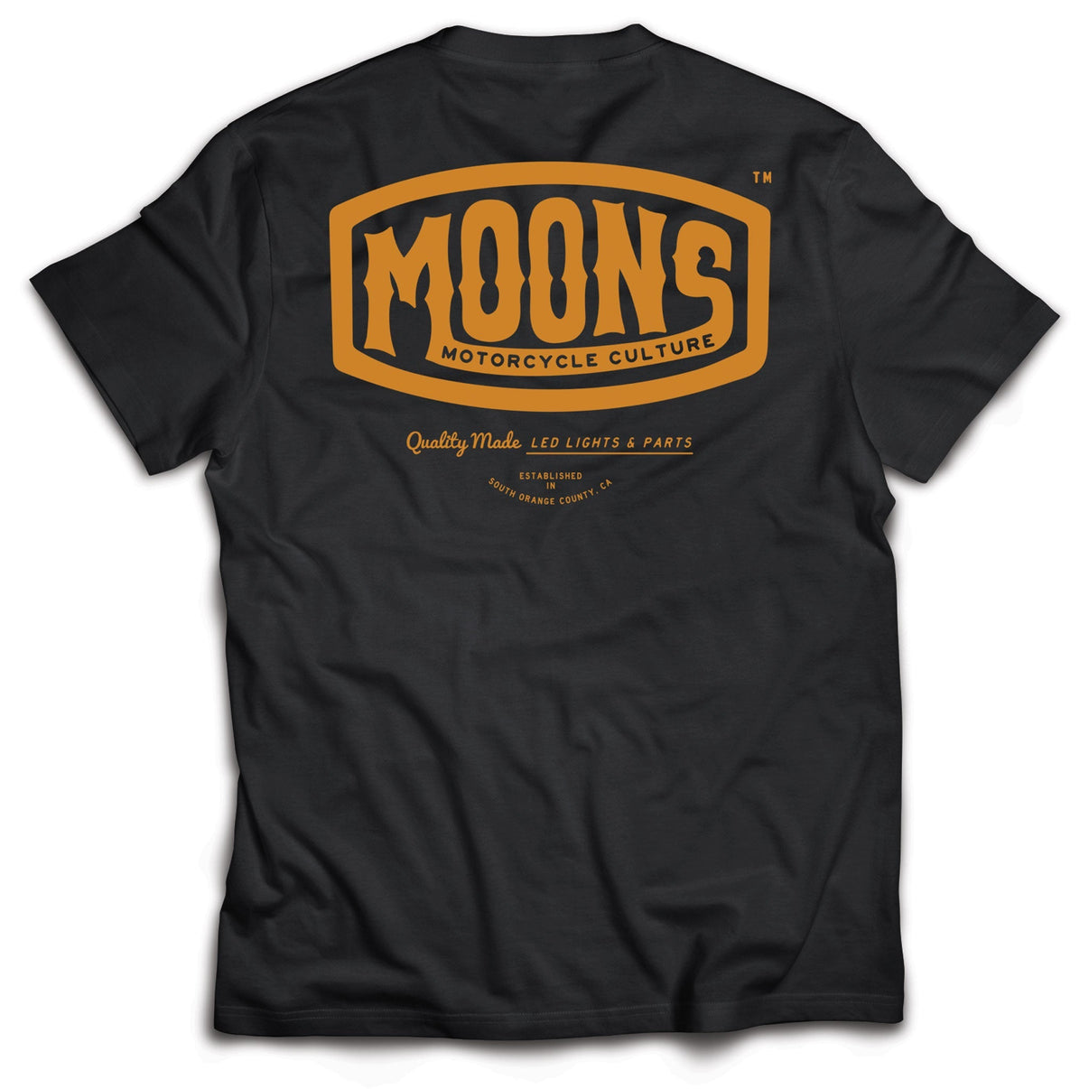MOONSMC® Vintage Badge Black T-Shirt MOONSMC® // Moons Motorcycle Culture