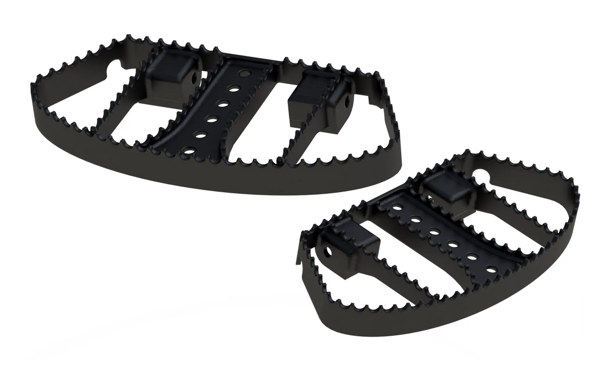 MX Style Floorboards for Harley Davidson - Black - Burley Brand BURLY BRAND