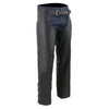 Milwaukee Leather Chaps for Men's Black Premium Leather Fully Lined  Motorcycle Chaps w/ Front Coin Pocket-ML1115 Hot Leathers