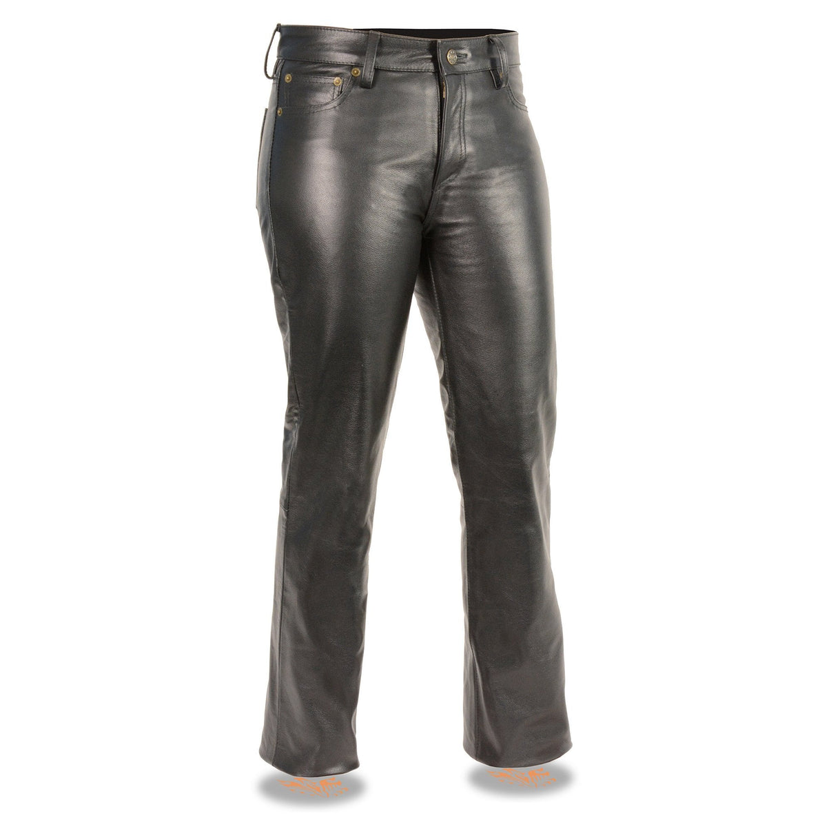 Milwaukee Leather LKL6790 Women's Classic 5 Pocket Black Casual Motorcycle Leather Pants Hot Leathers